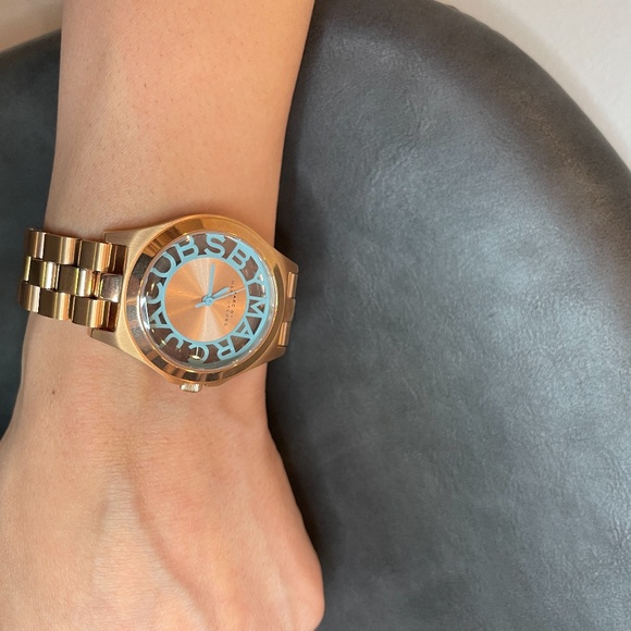 Rare Marc by Marc Jacobs Rose Gold & Blue Watch main image 12